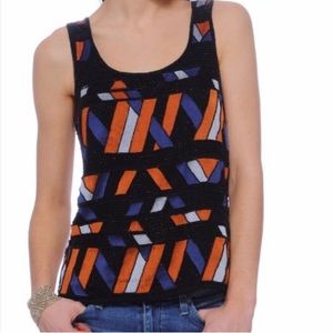 Search for Sanity geo print beaded tank sz M